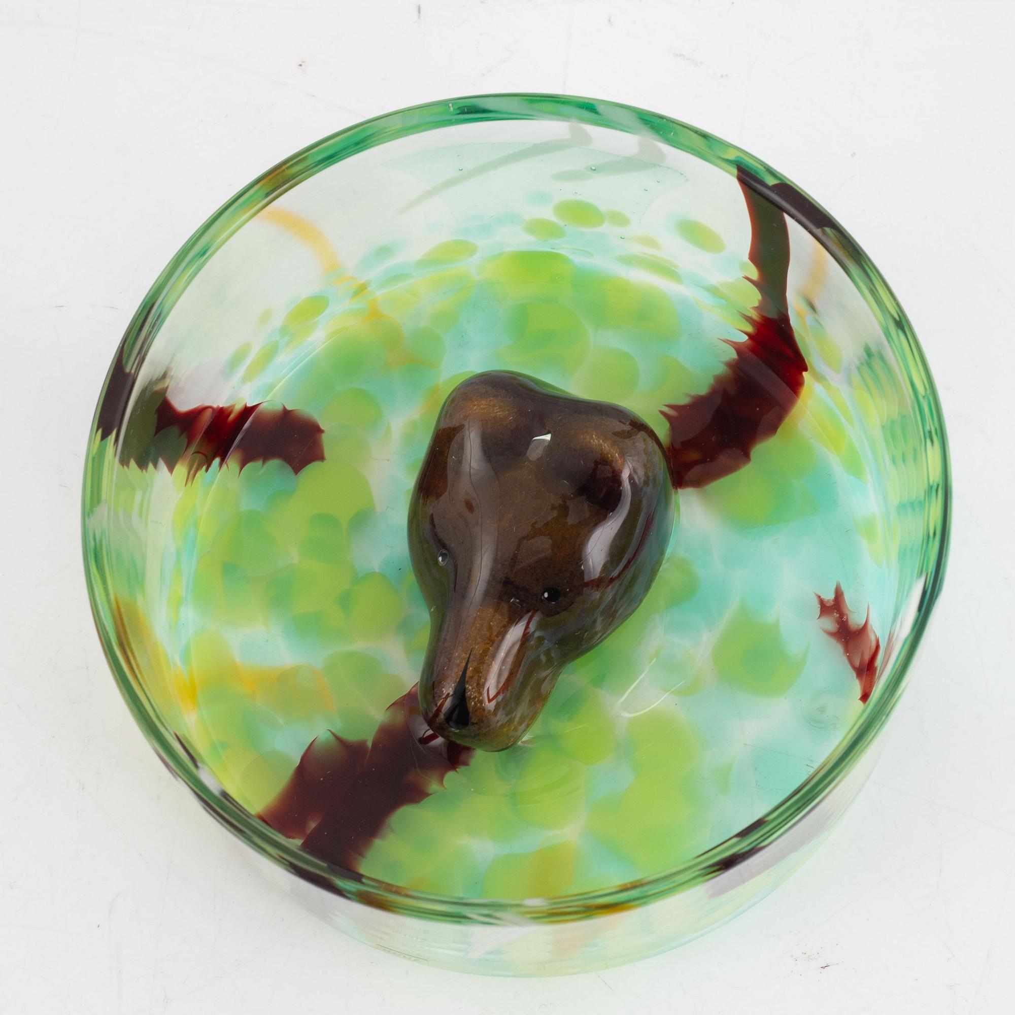 Ernst Billgren, skål, "New Friends Björn", Kosta Boda.