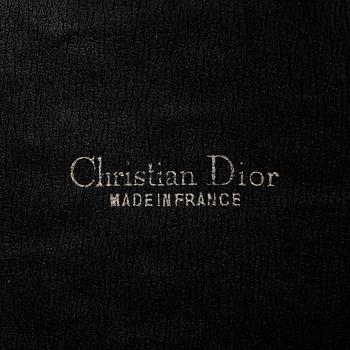 CHRISTIAN DIOR, three pieces of blue monogramed canvas bag and wallets.