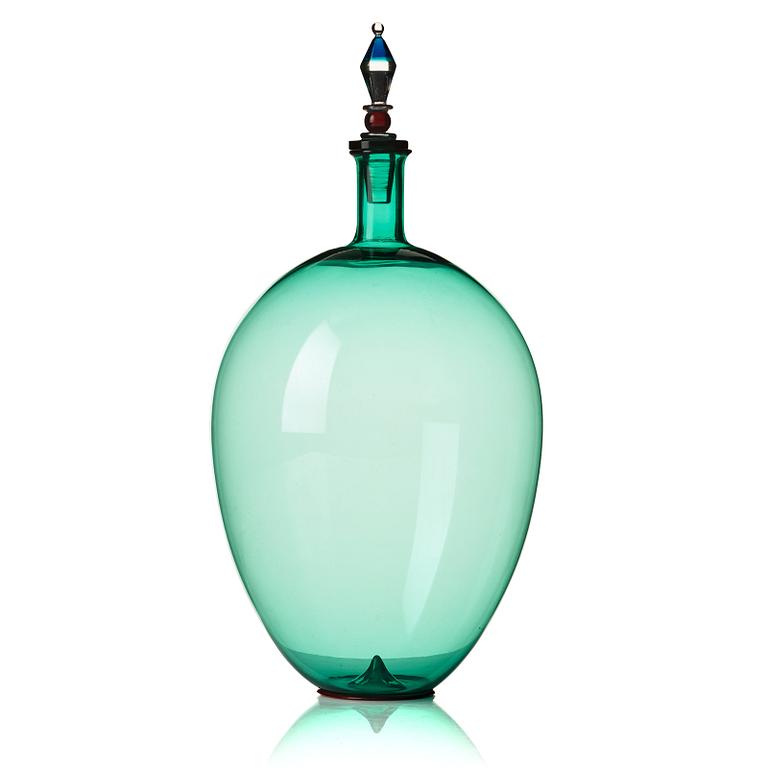 Yoichi Ohira, a glass decanter, De Majo, Murano, Italy 1996.