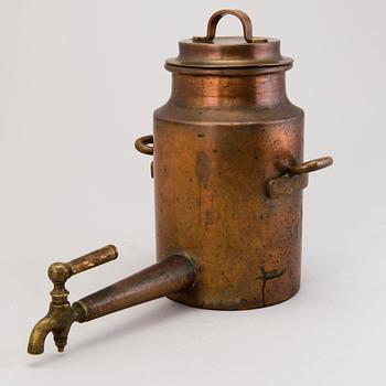 WATER TANK, copper, Russia 1882.