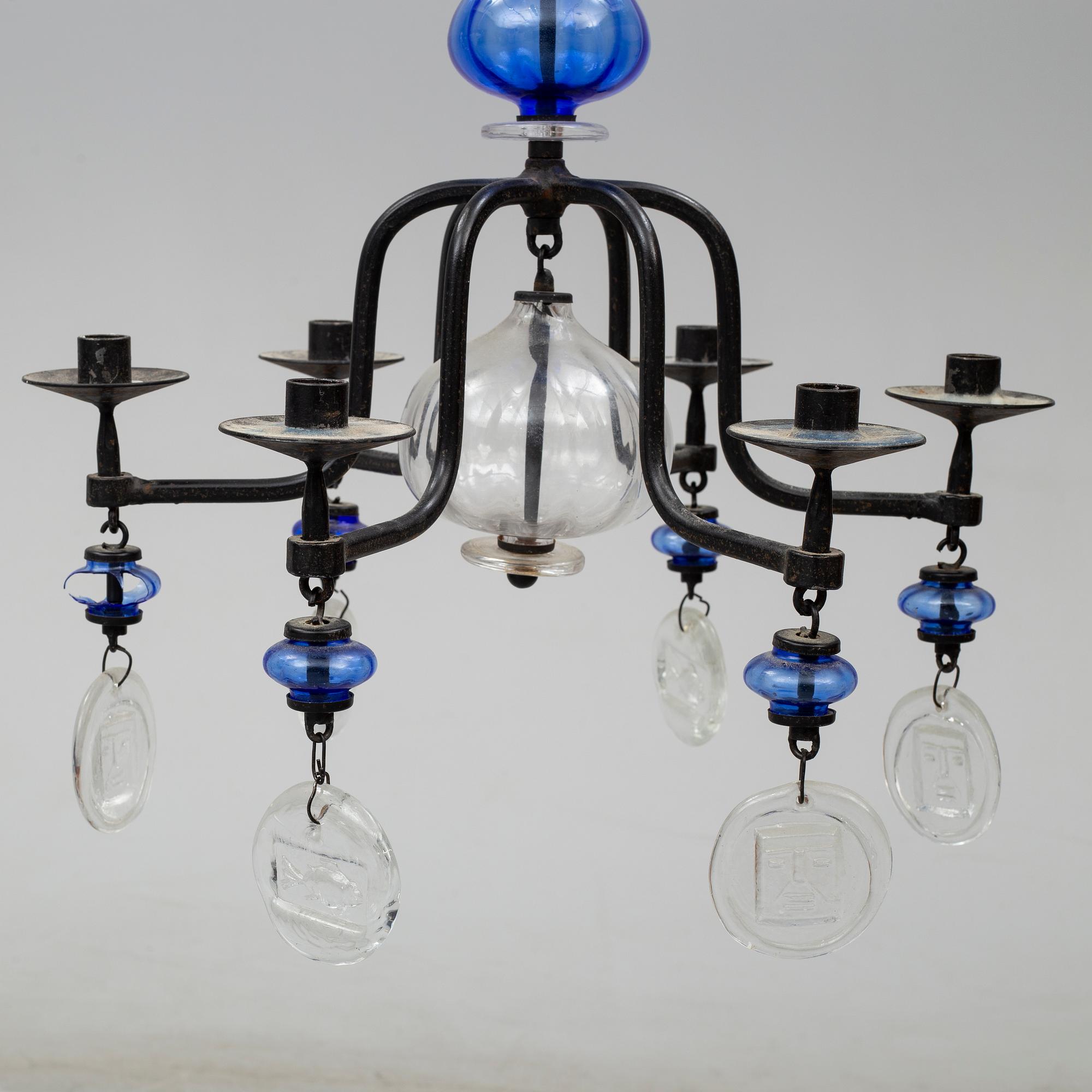 ERIK HÖGLUND, ljuskrona, 1900-talets andra hälft.