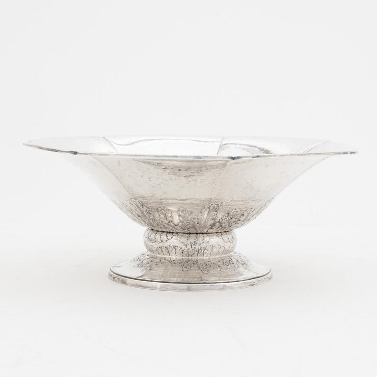 G.A. Dahlgren, skål på fot, silver, Malmö, 1922.