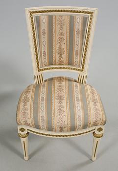 STOLAR, ett par, gustaviansk stil, 1900-talets andra hälft.