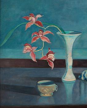 Einar Jolin, Still life with lilies.