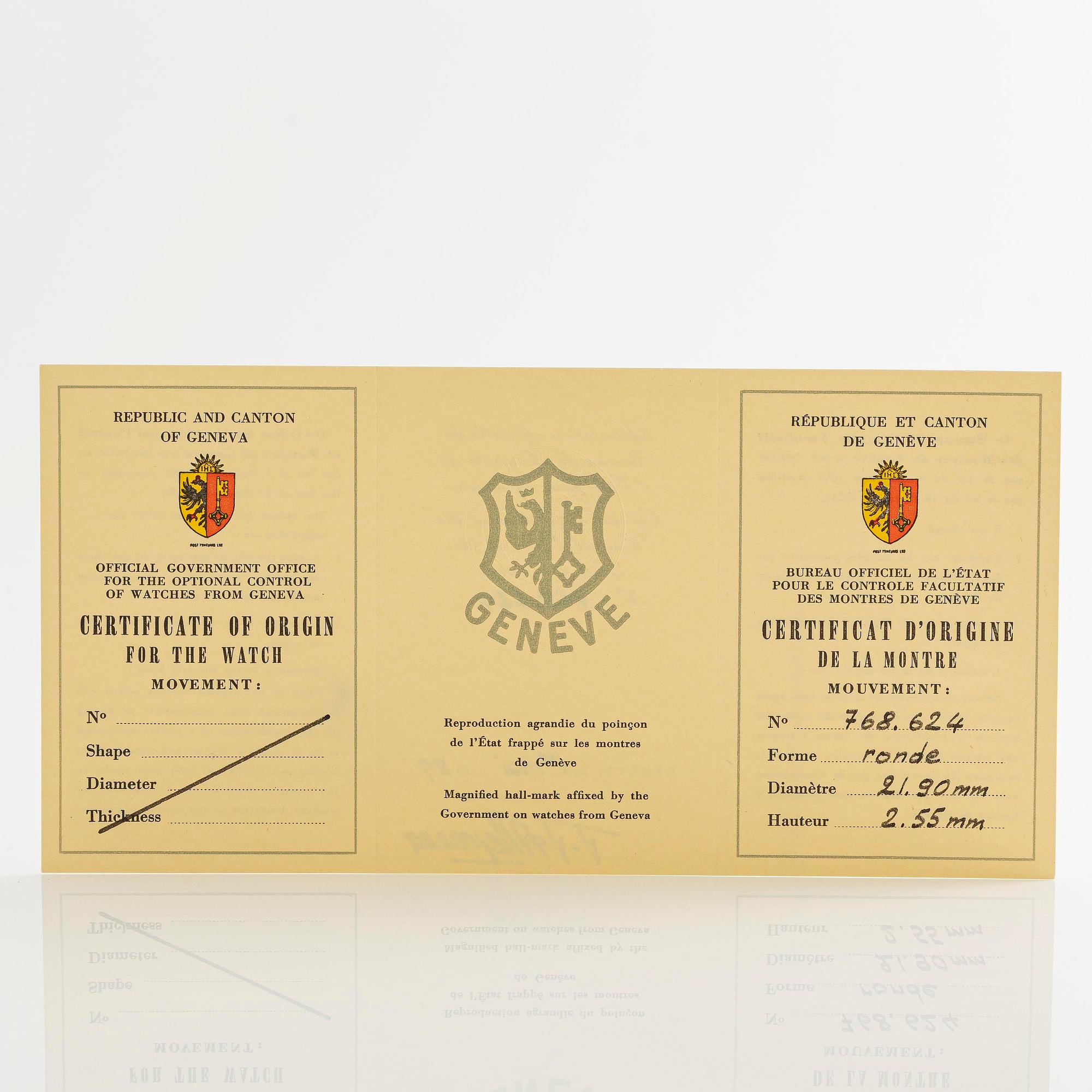 Patek Philippe, "Sealed, New Old Stock", "150th Anniversary", ca 1989.