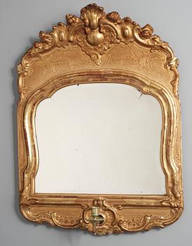 248. A Swedish Rococo girandole mirror.