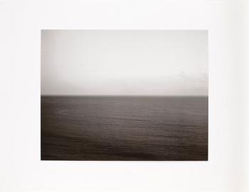 Hiroshi Sugimoto · HIROSHI SUGIMOTO, offsetlitografi, osign, Nr 355 "Caribbean Sea Yucatan 1990"
