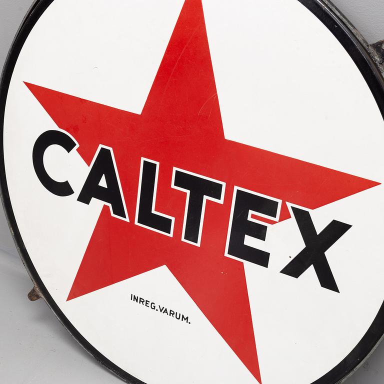 A 'Caltex' enamel sign, mid 20th Century.