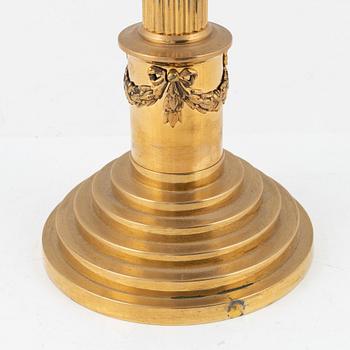 a Skultuna kerosene lamp, early 20th century.