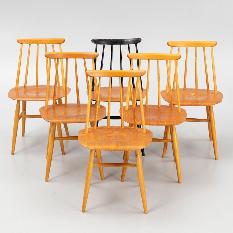Ilmari Tapiovaara, chairs, 5+1 pcs, "Fanett", Edsbyverken, 1950s.