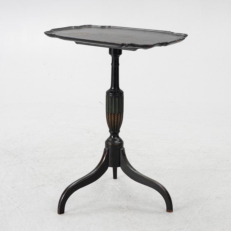 Folding table, late 19th century.