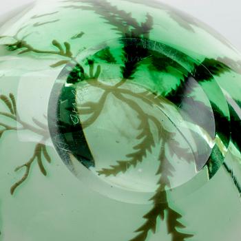 SKÅL, glas, fiskgraal, Edward Hald, Orrefors, numrerad 660, 1941.