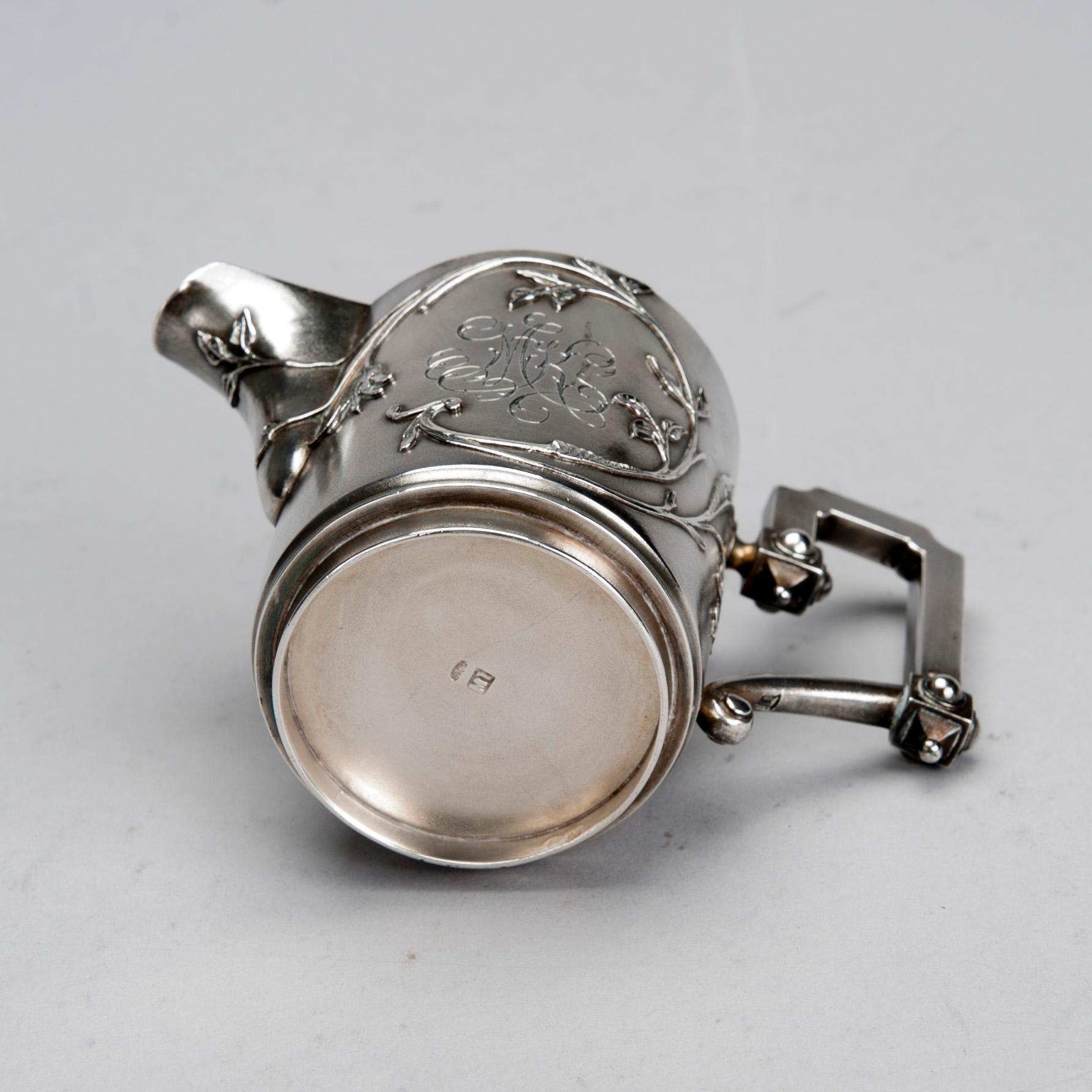 GRÄDDSNÄCKA, silver, Ryssland, sekelskiftet 1800/1900. Vikt 171,1 g.