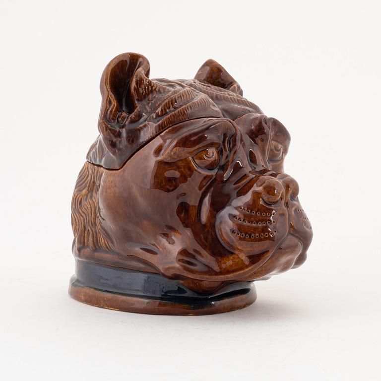 Albin Hamberg, an earthenware tobacco jar, Höganäs, Sweden, early 20th century.