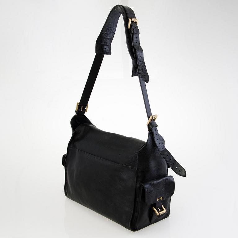 MULBERRY Black Leather Rockley Satchel.