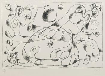 Joan Miró, from the series "Ubu Roi" (King Ubu).