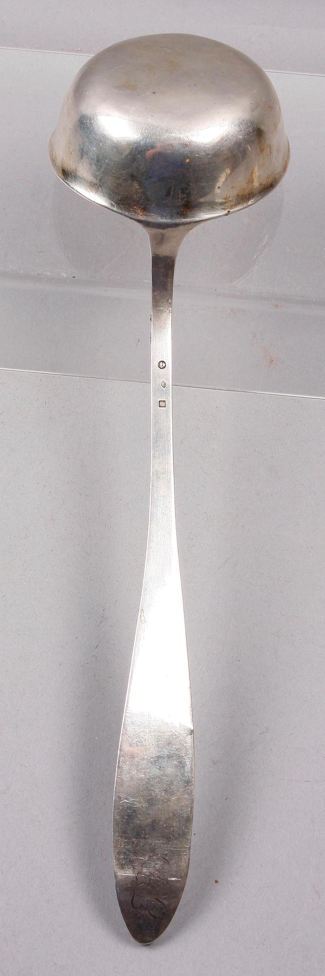 SOPPSLEV, silver, belgiska importstämplar, 1814-31.