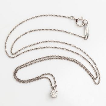 Tiffany & Co, kaulakoru, platinaa ja briljanttihiottu timantti.