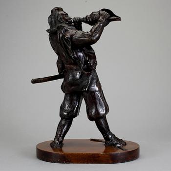 SKULPTUR, brons, Japan, Meiji, omkring 1900.