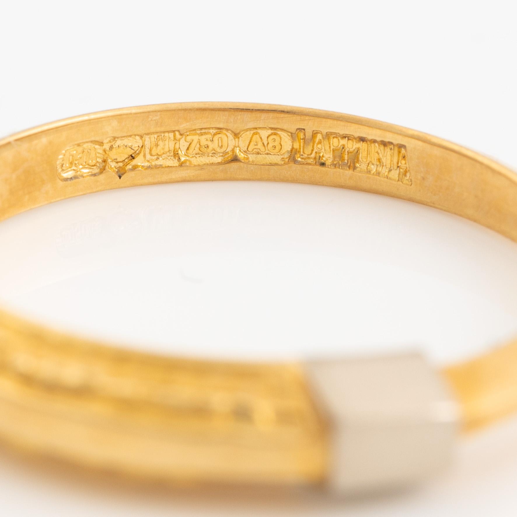 Lapponia, ring 18K guld, Finland 1978.