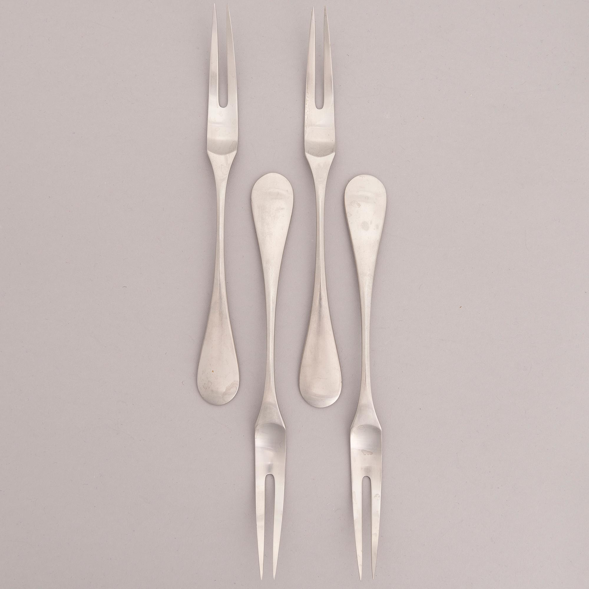 A 28-piece set of 'Mango' steel cutlery by Nanny Still, Hackman Finland 18/8.