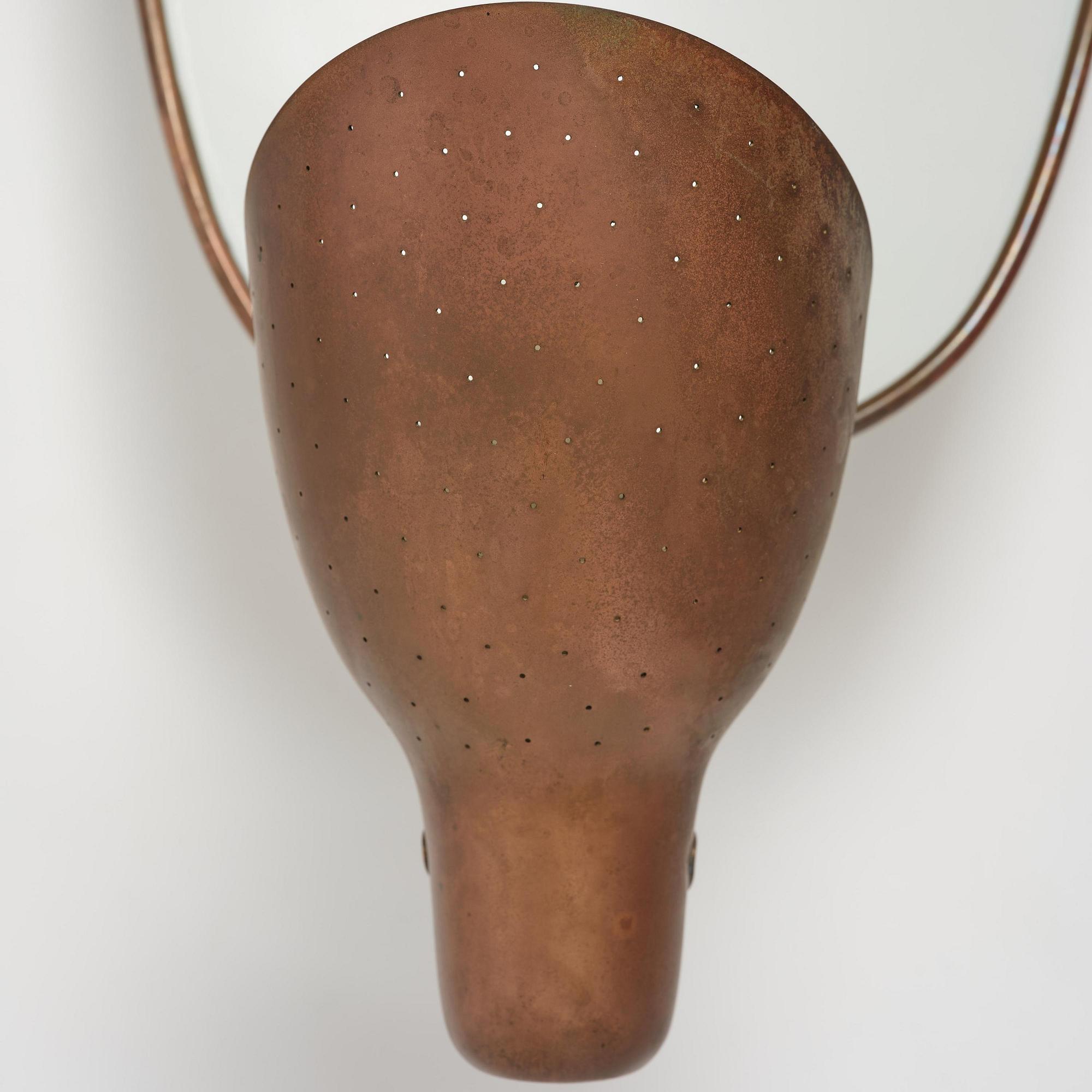 Carl-Axel Acking, a pair of wall lamps model number "5017", Bröderna Malmströms Metallvarufabrik, Malmö, 1940s.