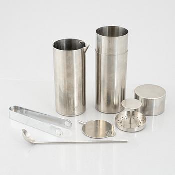 Arne Jacobsen, a 5-piece 'Cylinda Line' cocktail set, Stelton, Denmark.