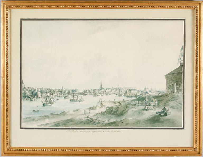 LITOGRAFISKA TRYCK, 3 st, efter JF Martin.