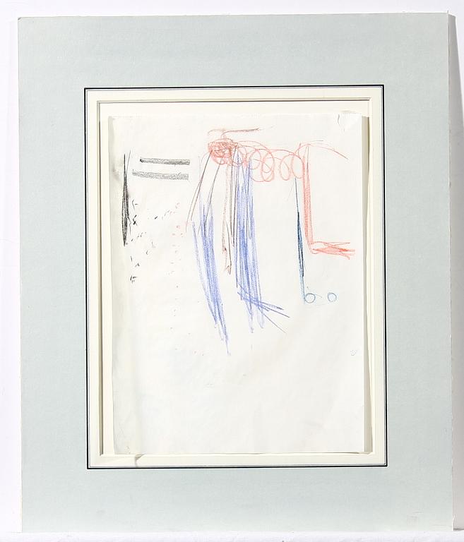 ÅKE GÖRANSSON, färgkrita och blyerts.