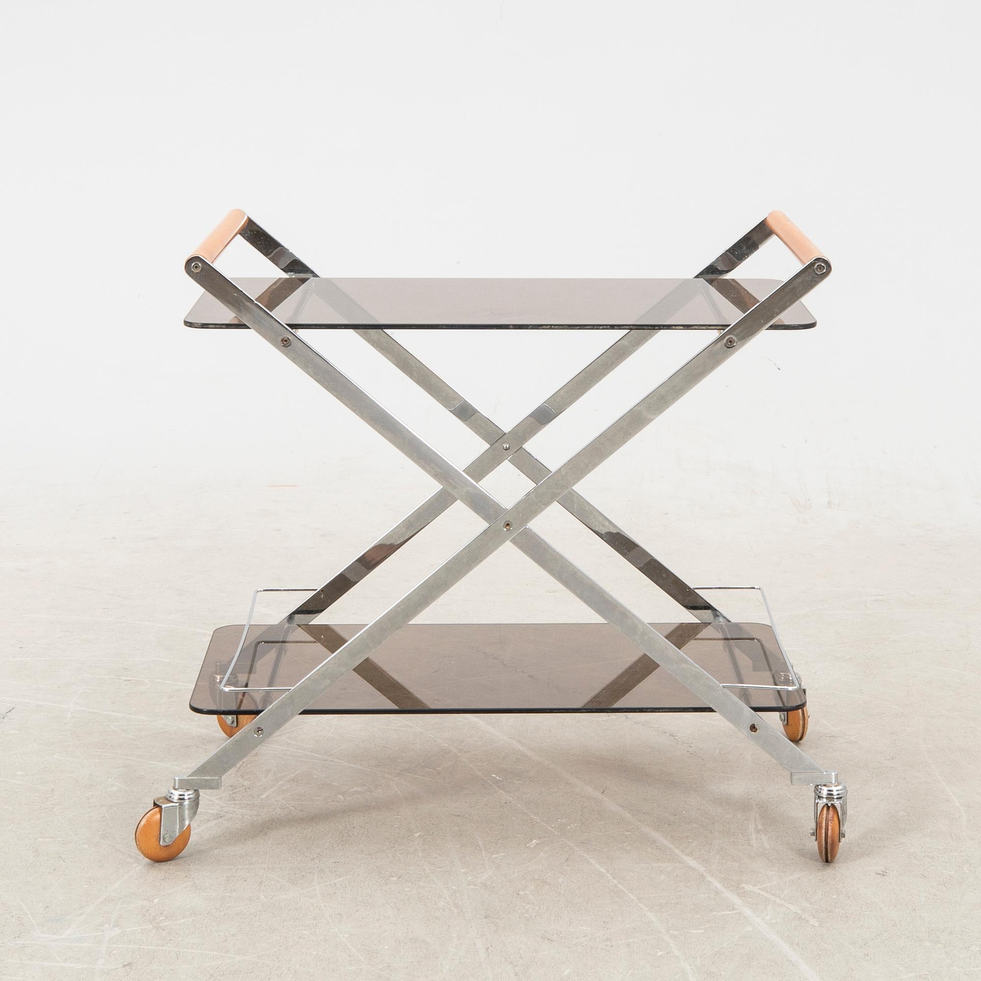 Serving cart late 20th century.