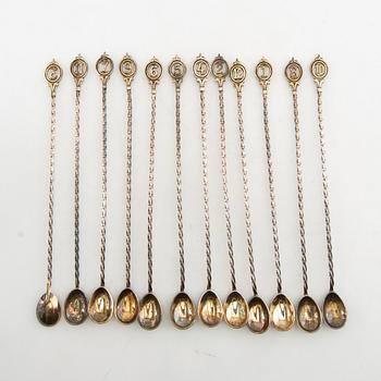 Drinking and smoking accessories, first half of the 20th century.