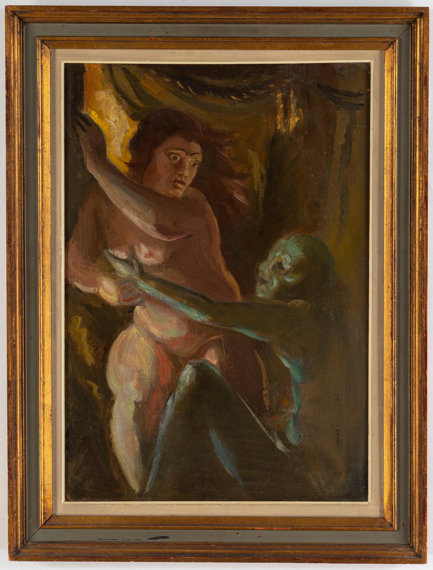 GEORG PAULI, oil on canvas/board, signed.