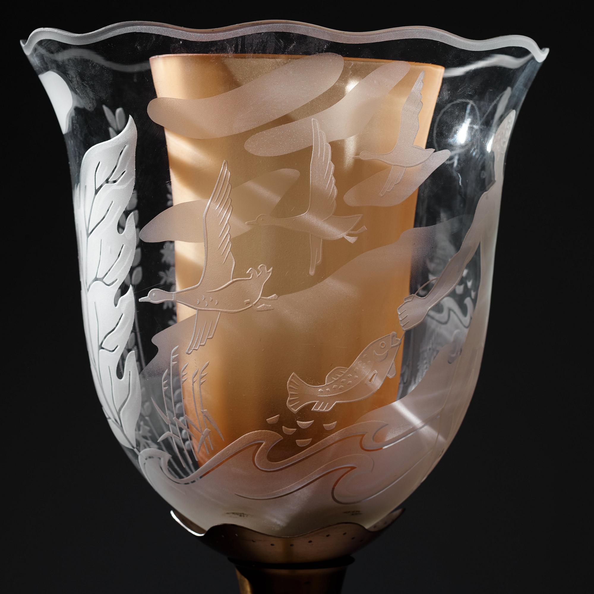 Bo Notini, golvlampa, Glössner & Co, Swedish Modern, 1940-50-tal.