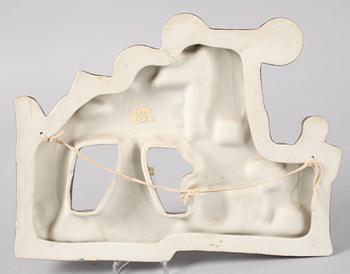 VÄGGPLAKETT, keramik, Lisa Larson, Gustavsberg.