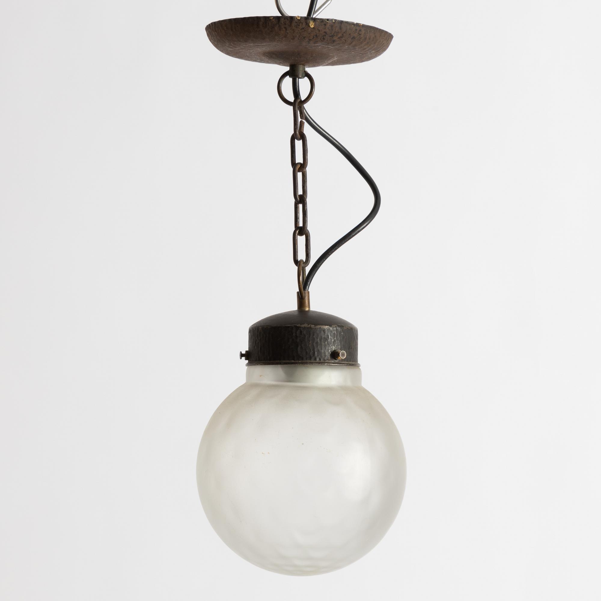 Arvid Böhlmarks Lampfabrik, a ceiling lamp model "5267", Stockholm, 1910s.