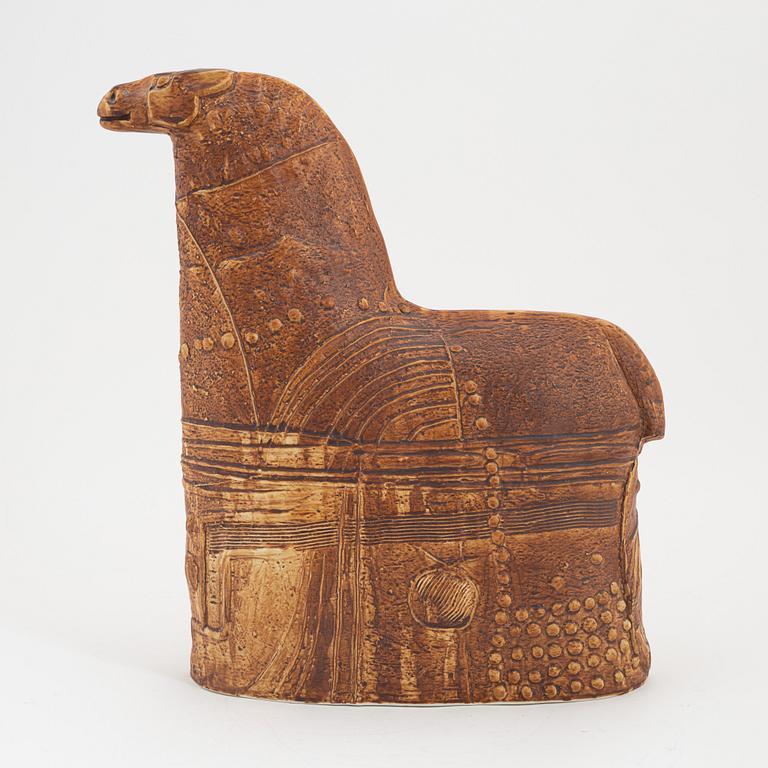 Bertil Vallien, a stoneware sculpture of a horse from the 'Terra'-series, Rörstrand.