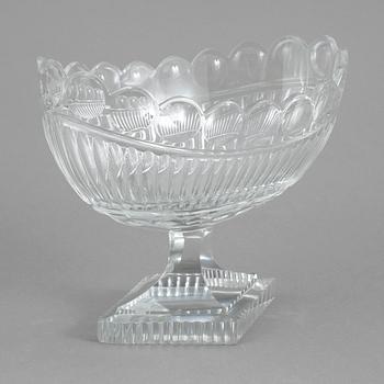 UPPSATSSKÅL, glas, sannolikt England/Irland, omkr år 1900.