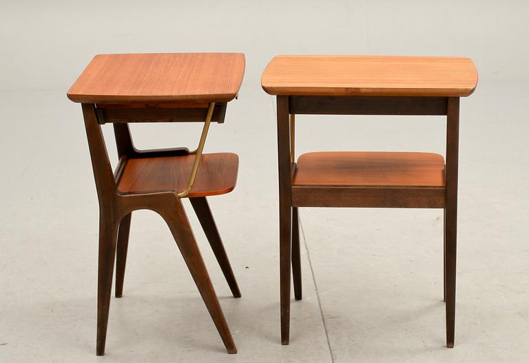 SÄNGBORD, ett par, 1950/60-tal.