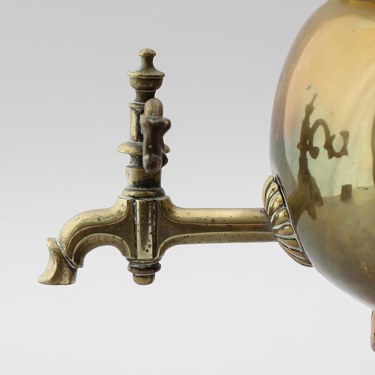 SAMOVAR, mässing, Tula, Ryssland, 1800-/1900-tal.