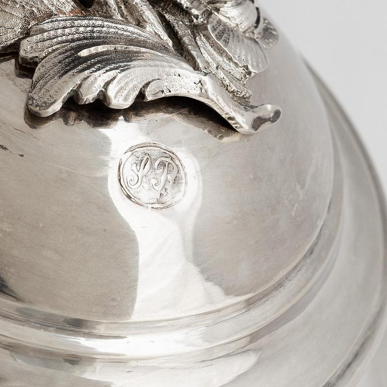 Stephan Westerstråhle, kaffekanna, silver, Stockholm, 1811. Sengustaviansk.