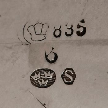 GRÄDDSNIPA, silver, importstämplar. 1900-talets första hälft. 160gr.