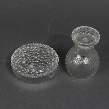 Tapio Wirkkala, a set of 22 glass service parts from the series 'Ultima Thule' and 'Kekkerit', Iittala, Finland.