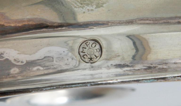 LJUSSTAKAR, ett par, nysilver.