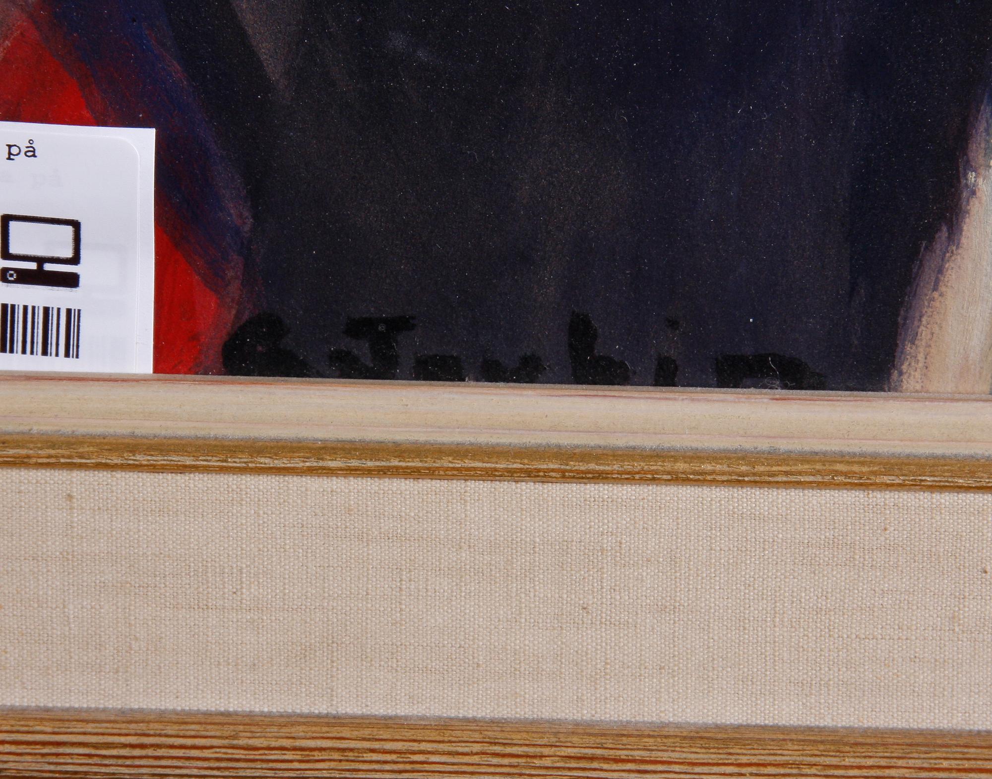 JOUBIN, GEORGES, olja på pannå, sign.