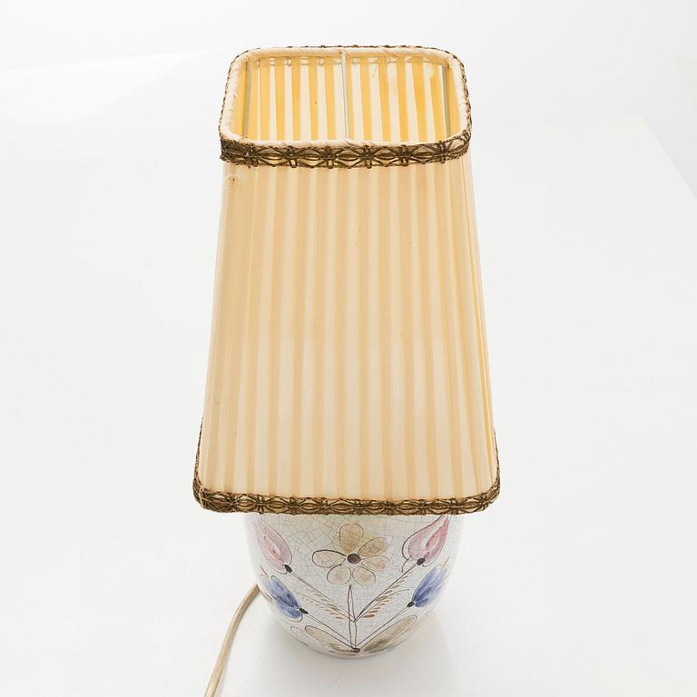 Toini Muona, a stoneware table lamp, signed TM Arabia.