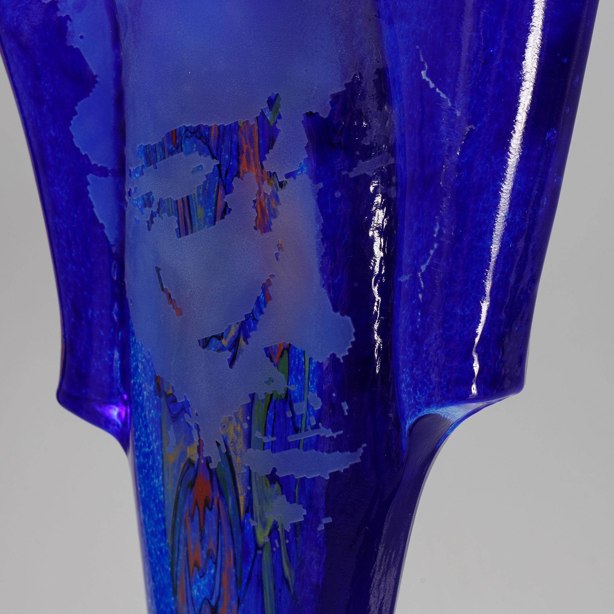 Kjell Engman, skulptur, unik, signerad. Kosta Boda.