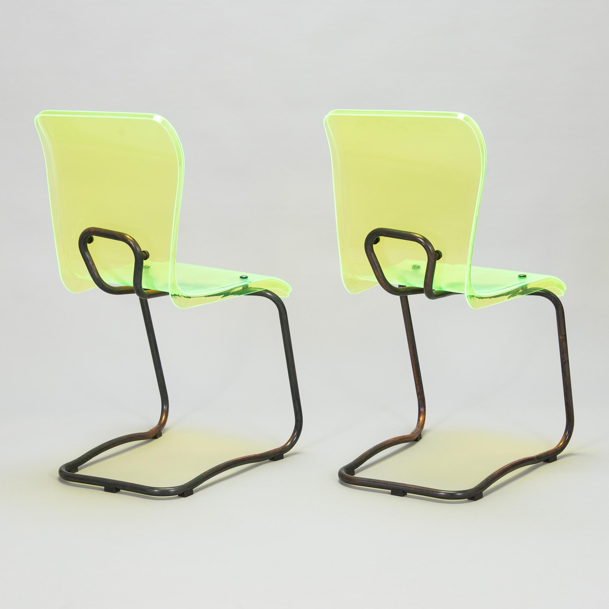 Vesa Honkonen, a pair of 'Kiasma Chairs', Källemo AB, Sweden 2008.