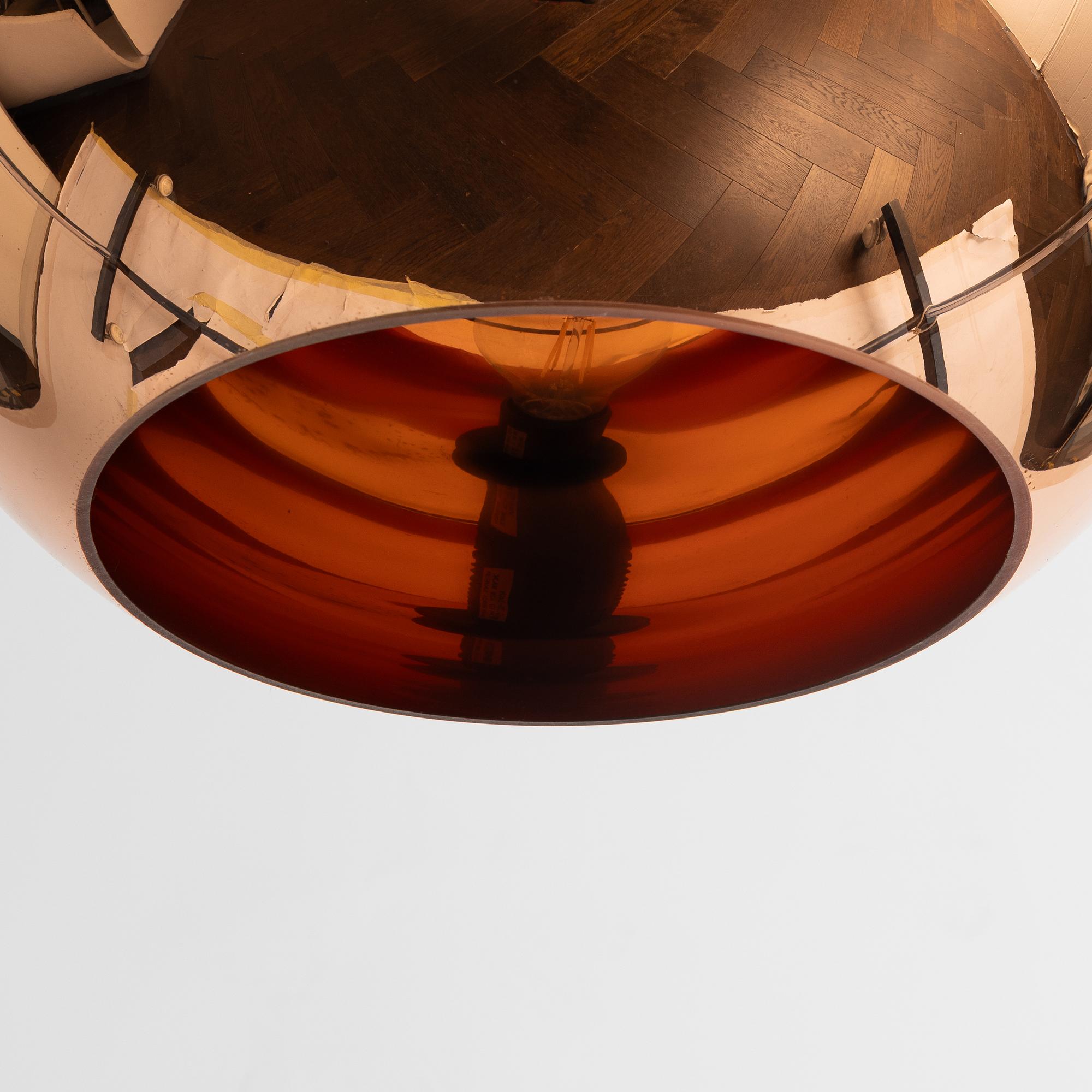Tom Dixon, Ceiling lamp, "Copper Pendant", 2000s.