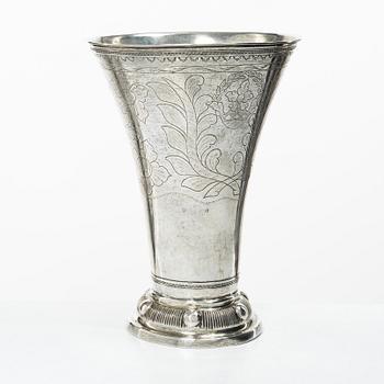 A Swedish silver beaker, mark of Samuel Lyberg, Borås 1799.