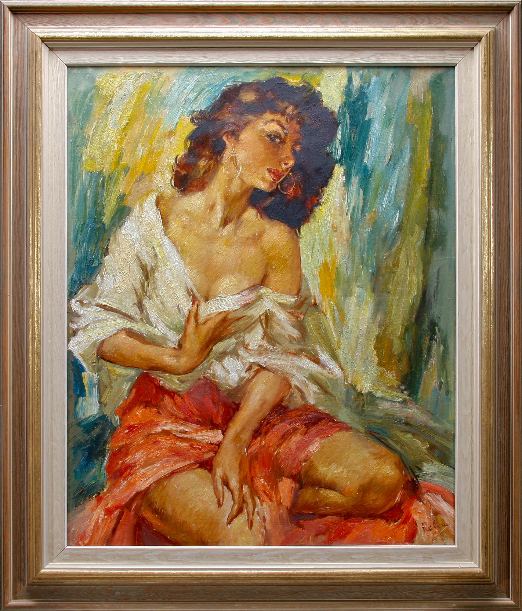 CHARLES ROKA, olja på duk. Sign.